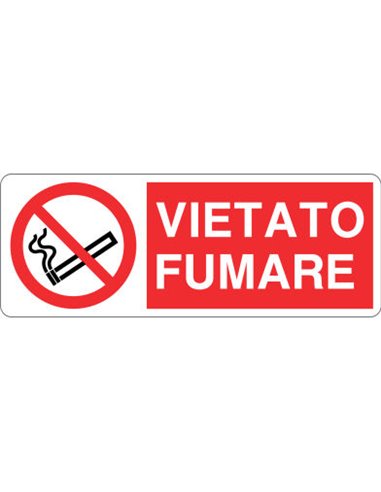 CARTELLO ALLUMINIO VIETATO FUMARE