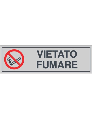 CARTELLO PVC ADESIVO VIETATO FUMARE